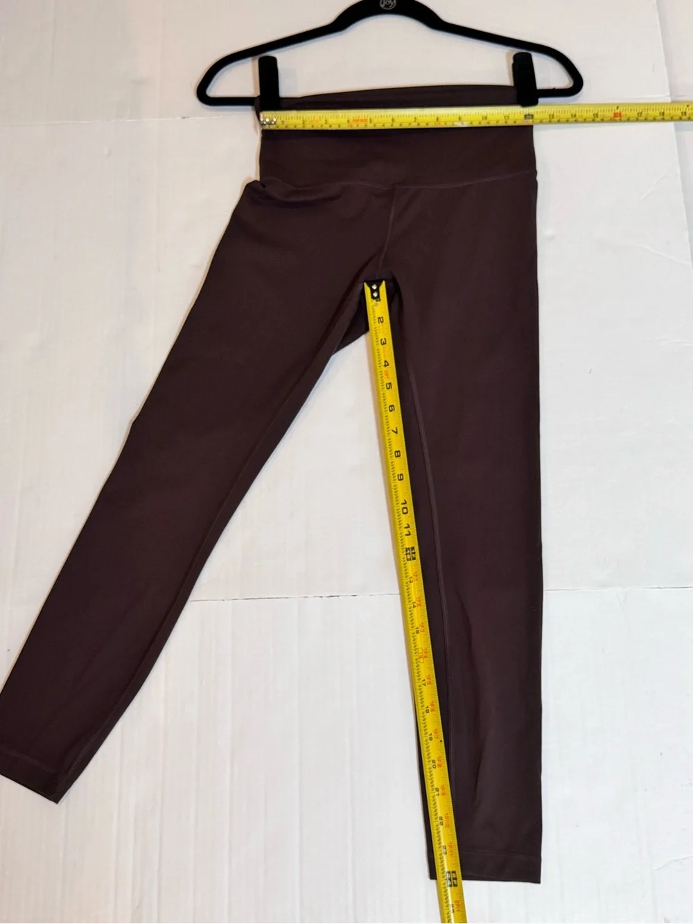 Lululemon Brown High Rise Leggings 24” Yoga Pilates Gym Stretch Drawstring Sport